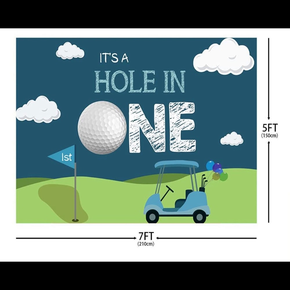 1st Birthday Banner (Hole in One)